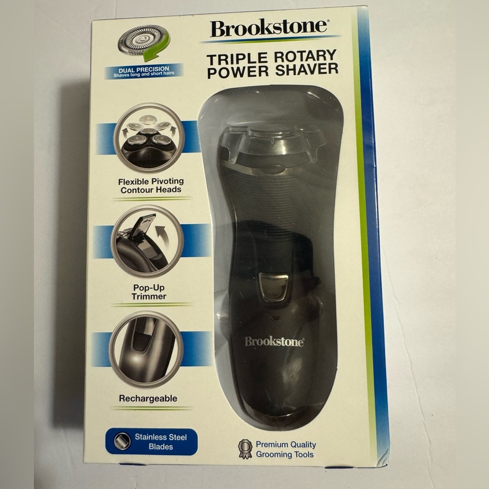 Brookstone Rechargeable Shaver with Pop-Up Trimmer